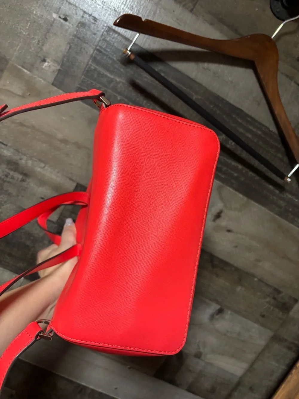 kate spade Red/orange Leather Small Backpack Like New